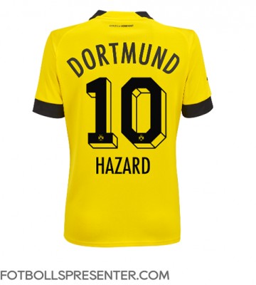 Borussia Dortmund Thorgan Hazard #10 Hemma Matchtröja Dam 2022-23 Kortärmad